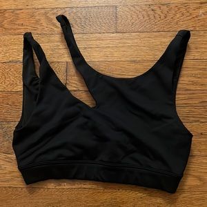 Alo Black Cut Out Sports Bra Small